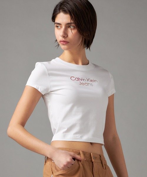 売れ筋商品|||カルバンクライン カットソー トップス レディース Women's Rugby Jersey Top Tofu ウィメンズ | トップス | カルバン・クライン 公式オンライン