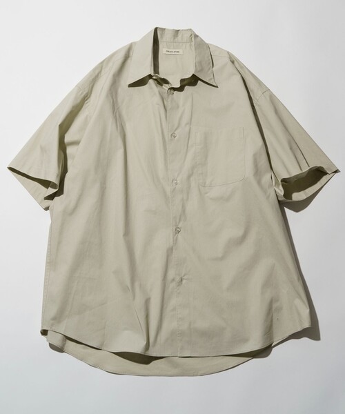 FREAK'S STORE（フリークスストア）の「限定展開 Relax Fit リラックスフィット S/S レギュラーカラーシャツ（シャツ/ブラウス・メンズ・ベージュ/ブルー系その他/サックスブルー/オリーブ/ブラック/チャコールグレー/ホワイト系その他/ホワイト・SMALL/LARGE/MEDIUM）」の5枚目の写真