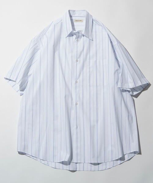 FREAK'S STORE（フリークスストア）の「限定展開 Relax Fit リラックスフィット S/S レギュラーカラーシャツ（シャツ/ブラウス・メンズ・ベージュ/ブルー系その他/サックスブルー/オリーブ/ブラック/チャコールグレー/ホワイト系その他/ホワイト・SMALL/LARGE/MEDIUM）」の3枚目の写真