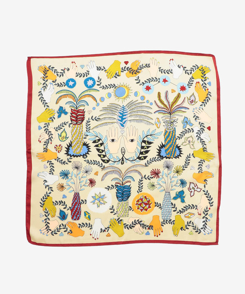 KBF（ケイビーエフ）の「アートプリントスカーフ（バンダナ/スカーフ・レディース・ブルー系その他/レッド系その他・ONE）」の19枚目の写真