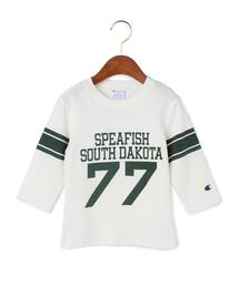 green label relaxing | 【KIDS】Champion プリントTシャツ/7分袖 ◆(Tシャツ/カットソー)