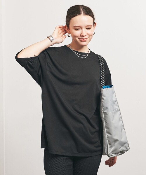 TO UNITED ARROWS(トゥーユナイテッドアローズ)の「<TO UNITED ARROWS>UPDRIFT Tシャツ(Tシャツ/カットソー・レディース・ライトピンク/ブラック/オフホワイト・FREE)」の2枚目の写真