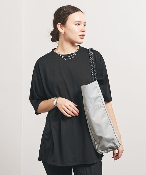 TO UNITED ARROWS(トゥーユナイテッドアローズ)の「<TO UNITED ARROWS>UPDRIFT Tシャツ(Tシャツ/カットソー・レディース・ライトピンク/ブラック/オフホワイト・FREE)」の4枚目の写真