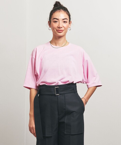 TO UNITED ARROWS(トゥーユナイテッドアローズ)の「<TO UNITED ARROWS>UPDRIFT Tシャツ(Tシャツ/カットソー・レディース・ライトピンク/ブラック/オフホワイト・FREE)」の13枚目の写真