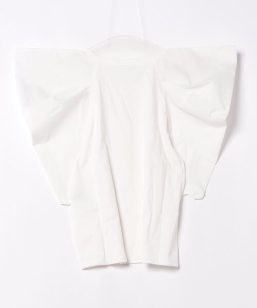 Settimissimo（セッティミッシモ）の「タックショルダー 切替 プルオーバー クルーネック（Tシャツ/カットソー・レディース・オフホワイト/ブラック・M）」の3枚目の写真