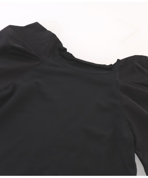 Settimissimo（セッティミッシモ）の「タックショルダー 切替 プルオーバー クルーネック（Tシャツ/カットソー・レディース・オフホワイト/ブラック・M）」の9枚目の写真