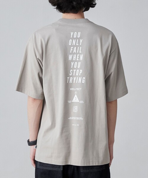 coen(コーエン)の「【WELLTECT】ロゴバックプリントTシャツ(WEB限定カラー)(Tシャツ/カットソー・メンズ・ホワイト/ライトグレー/ブラック・S/M/L/XL)」の8枚目の写真
