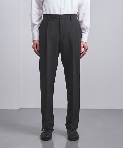 District（ディストリクト）の「＜District＞ ツイル トロピカル  1プリーツ テーパードパンツ（その他パンツ・メンズ・ダークグレー・44/46/48/50）」の3枚目の写真