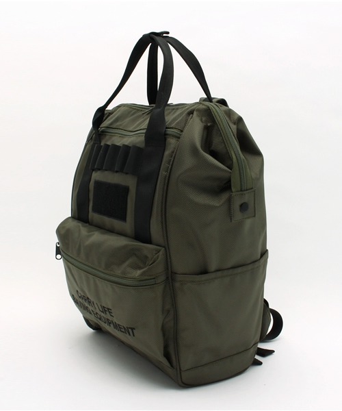 WEGO（ウィゴー）の「WEGO/ミリタリー2WAYリュック（バックパック/リュック・レディース・ブラック/カーキ・FREE）」の7枚目の写真