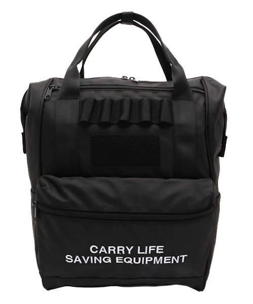 WEGO（ウィゴー）の「WEGO/ミリタリー2WAYリュック（バックパック/リュック・レディース・ブラック/カーキ・FREE）」の4枚目の写真