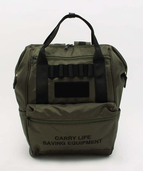 WEGO（ウィゴー）の「WEGO/ミリタリー2WAYリュック（バックパック/リュック・レディース・ブラック/カーキ・FREE）」の5枚目の写真