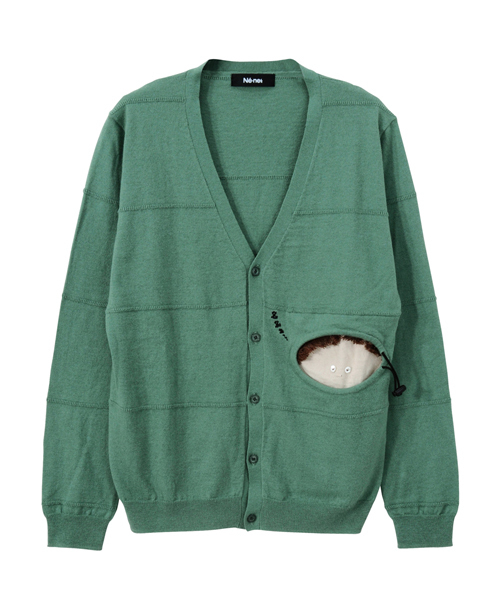 Ne-net（ネネット）の「(O)ねぶくろくんニット（ニット/セーター・レディース・ブラウン/グリーン・03/02）」の4枚目の写真
