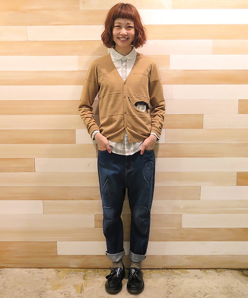 Ne-net（ネネット）の「(O)ねぶくろくんニット（ニット/セーター・レディース・ブラウン/グリーン・03/02）」の7枚目の写真