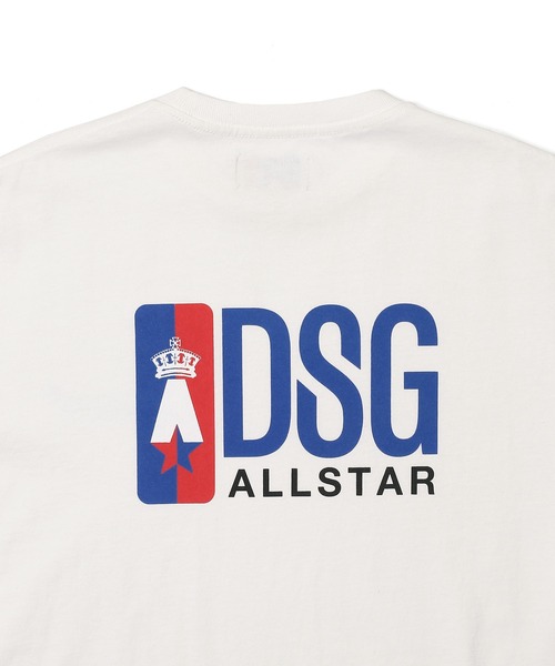 【セール】'DUFFER ALL STARS' COLLEGE TEE：ヴィンテージ加工 カレッジプリント Tシャツ（Tシャツ/カットソー）｜The DUFFER of ST.GEORGE（ザダファーオブセントジョージ）