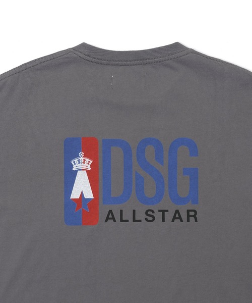【セール】'DUFFER ALL STARS' COLLEGE TEE：ヴィンテージ加工 カレッジプリント Tシャツ（Tシャツ/カットソー）｜The DUFFER of ST.GEORGE（ザダファーオブセントジョージ）