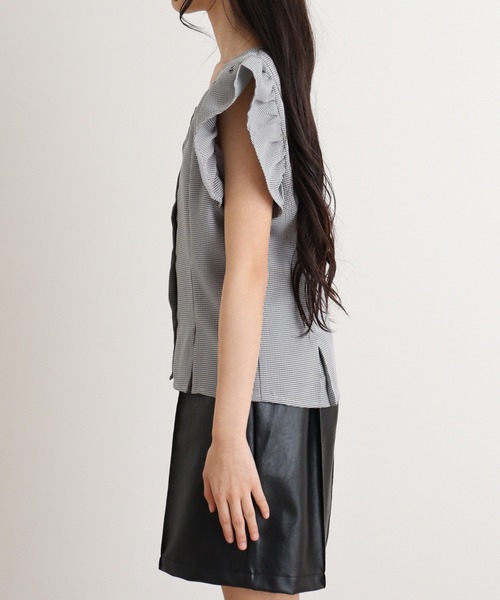 Blasty（ブラスティー）の「BLASTY フリルトップス（シャツ/ブラウス・レディース・ホワイト×ブラック・F）」の8枚目の写真