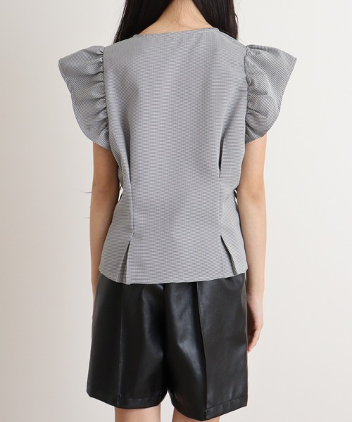 Blasty（ブラスティー）の「BLASTY フリルトップス（シャツ/ブラウス・レディース・ホワイト×ブラック・F）」の9枚目の写真