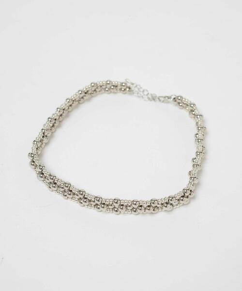 WEGO（ウィゴー）の「WEGO/ビーズチョーカー（ネックレス・レディース・シルバー/その他1・FREE）」の4枚目の写真