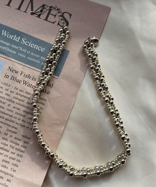 WEGO（ウィゴー）の「WEGO/ビーズチョーカー（ネックレス・レディース・シルバー/その他1・FREE）」の3枚目の写真