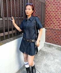 WHO'S WHO gallery | デニムファスナーミニワンピ(ワンピース)