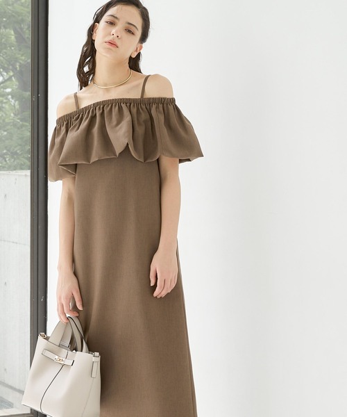 Andemiu(アンデミュウ)の「マルチWAYブラウス*キャミワンピース123580(ワンピース・レディース・ライトブルー/ブラック/アイボリー/ダークブラウン・FREE)」の1枚目の写真