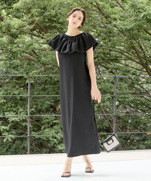 Andemiu(アンデミュウ)の「マルチWAYブラウス*キャミワンピース123580(ワンピース・レディース・ライトブルー/ブラック/アイボリー/ダークブラウン・FREE)」の10枚目の写真