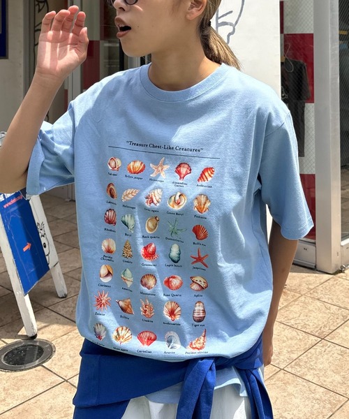 CIAOPANIC TYPY(チャオパニックティピー)の「【WEB限定】【UNISEX】アソートコレクターTee(Tシャツ/カットソー・レディース・ホワイト系その他/ライトグレー/ホワイト系その他2/ブラック/スカイブルー・MEDIUM/LARGE)」の5枚目の写真