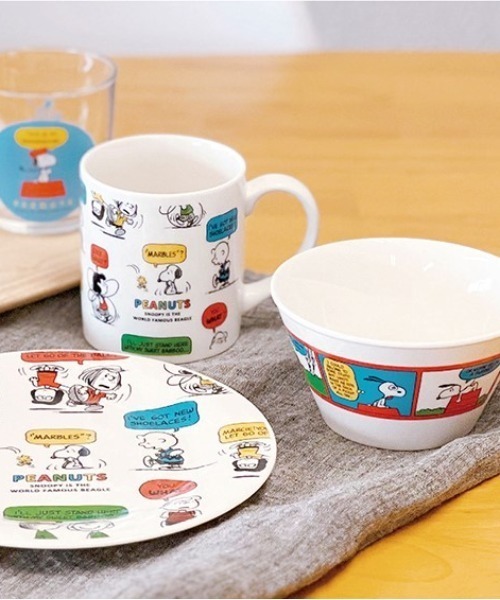 スヌーピー レトロカラーマグ トーク（グラス/マグカップ/タンブラー