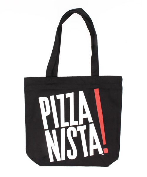 Ray BEAMS（レイビームス）の「PIZZANISTA / ロゴトート（トートバッグ・レディース・ホワイト系その他/ブラック・ONE SIZE）」の2枚目の写真
