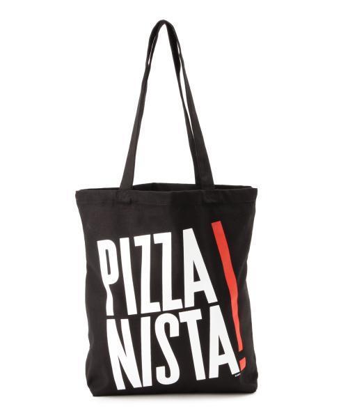 Ray BEAMS（レイビームス）の「PIZZANISTA / ロゴトート（トートバッグ・レディース・ホワイト系その他/ブラック・ONE SIZE）」の3枚目の写真