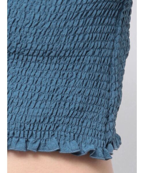 EMODA(エモダ)の「フィットクロスバンドトップ(Tシャツ/カットソー・レディース・ブラック/アイボリー/その他/ブルー・FREE)」の17枚目の写真