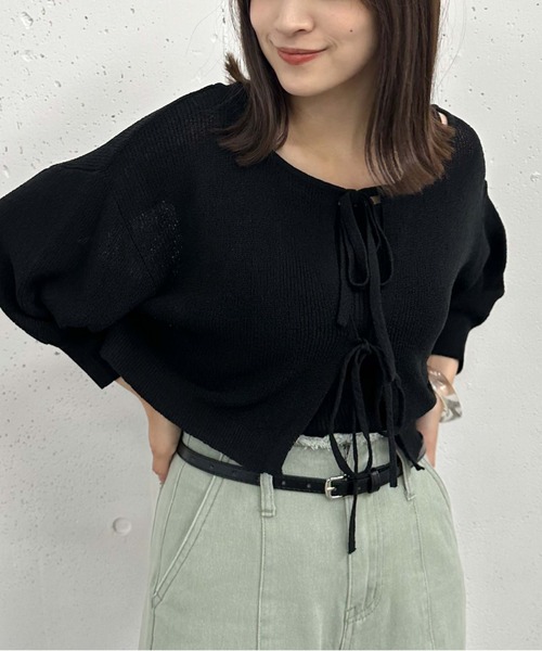 archives(アルシーヴ)の「2WAYライトTTヤーンニットアンサンブル(ニット/セーター・レディース・オレンジ/グリーン/アイボリー/ブラック・MEDIUM)」の22枚目の写真