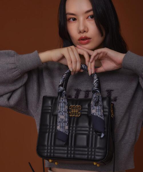 JILL by JILL STUART(ジルバイジルスチュアート)の「【WEB限定】LinkJ スカーフミニバッグ(ハンドバッグ・レディース・ピンク/ブルー/ブラック・FREE)」の10枚目の写真
