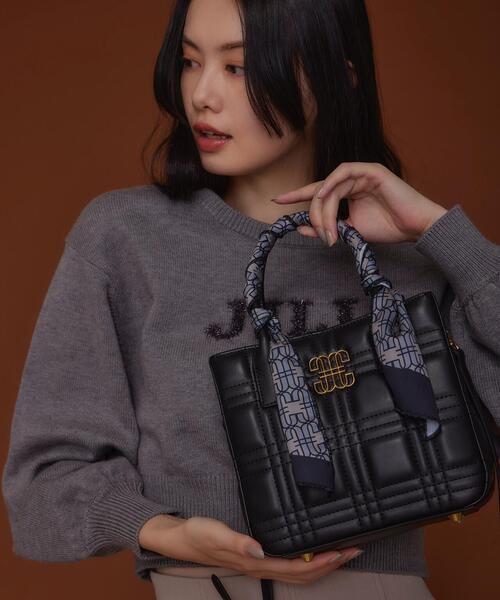 JILL by JILL STUART(ジルバイジルスチュアート)の「【WEB限定】LinkJ スカーフミニバッグ(ハンドバッグ・レディース・ピンク/ブルー/ブラック・FREE)」の11枚目の写真