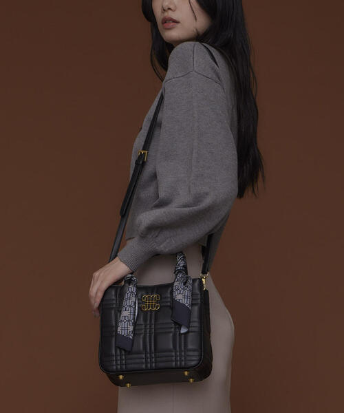 JILL by JILL STUART(ジルバイジルスチュアート)の「【WEB限定】LinkJ スカーフミニバッグ(ハンドバッグ・レディース・ピンク/ブルー/ブラック・FREE)」の12枚目の写真