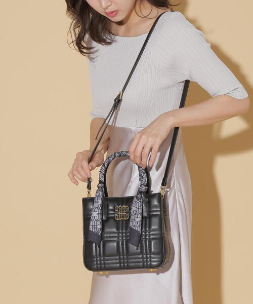 JILL by JILL STUART(ジルバイジルスチュアート)の「【WEB限定】LinkJ スカーフミニバッグ(ハンドバッグ・レディース・ピンク/ブルー/ブラック・FREE)」の13枚目の写真