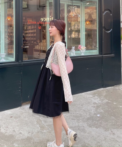 muguet(ミュゲ)の「オケージョン / ボレロ / レースボレロ(カーディガン/ボレロ・レディース・アイボリー/ピンク・FREE)」の7枚目の写真