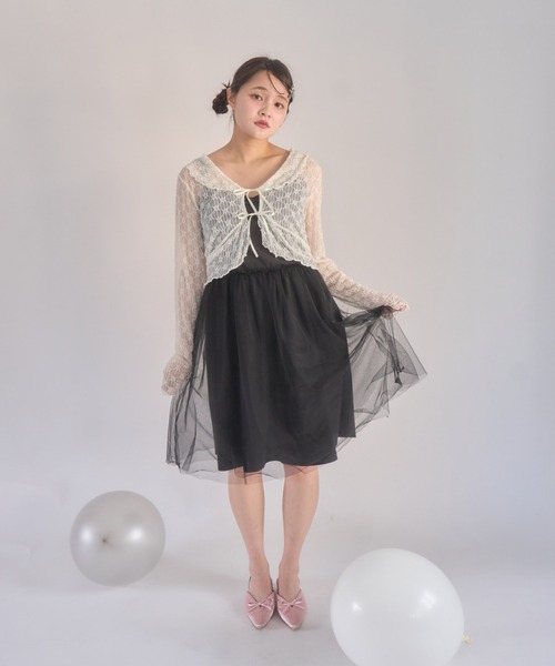 muguet(ミュゲ)の「オケージョン / ボレロ / レースボレロ(カーディガン/ボレロ・レディース・アイボリー/ピンク・FREE)」の21枚目の写真