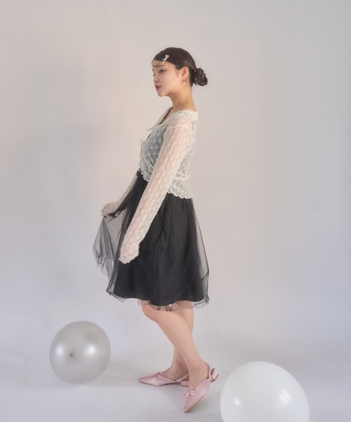 muguet(ミュゲ)の「オケージョン / ボレロ / レースボレロ(カーディガン/ボレロ・レディース・アイボリー/ピンク・FREE)」の19枚目の写真