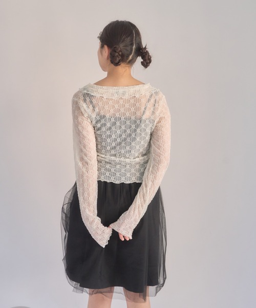 muguet(ミュゲ)の「オケージョン / ボレロ / レースボレロ(カーディガン/ボレロ・レディース・アイボリー/ピンク・FREE)」の16枚目の写真