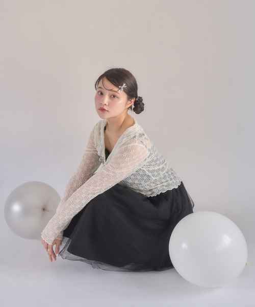 muguet(ミュゲ)の「オケージョン / ボレロ / レースボレロ(カーディガン/ボレロ・レディース・アイボリー/ピンク・FREE)」の15枚目の写真