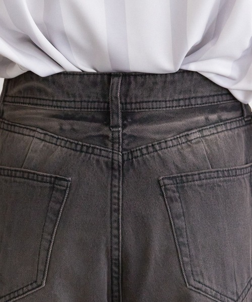 RAGEBLUE（レイジブルー）の「ヴィンテージライクオーバーダイワイドデニム（デニムパンツ・レディース・ブルー/ブラック・SMALL/MEDIUM）」の17枚目の写真