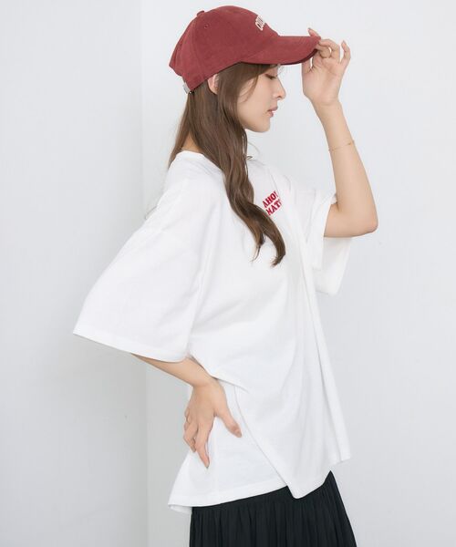 RETRO GIRL（レトロガール）の「サガラ刺繍TEE（Tシャツ/カットソー・レディース・ホワイト/オフホワイト/チャコールグレー・FREE）」の19枚目の写真