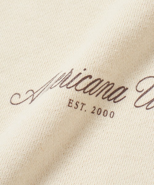 Americana for SALON サイドジップ ロゴスウェット Fサイズ Americana