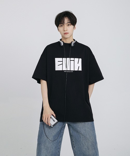 セール】【NIGHTEEN AUTUMN】発泡プリント 加工ロゴ Tシャツ（T