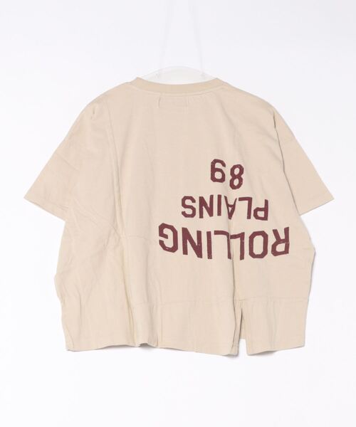 CUBE SUGAR（キューブシュガー）の「CUBE SUGAR/キューブシュガー　-OE天竺パウダー加工リメイク切替ドルマンTEE（Tシャツ/カットソー・レディース・ベージュ/ブルー/その他1・FREE）」の18枚目の写真