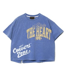 CUBE SUGAR/キューブシュガー　-OE天竺パウダー加工リメイク切替ドルマンTEE