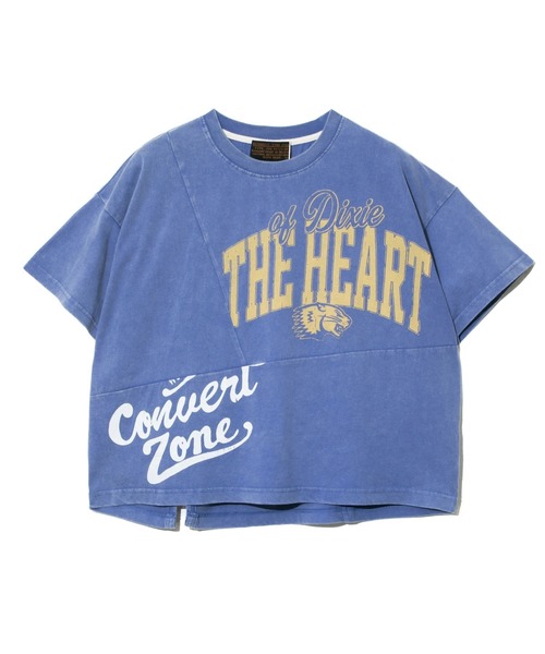 CUBE SUGAR（キューブシュガー）の「CUBE SUGAR/キューブシュガー　-OE天竺パウダー加工リメイク切替ドルマンTEE（Tシャツ/カットソー・レディース・ベージュ/ブルー/その他1・FREE）」の8枚目の写真