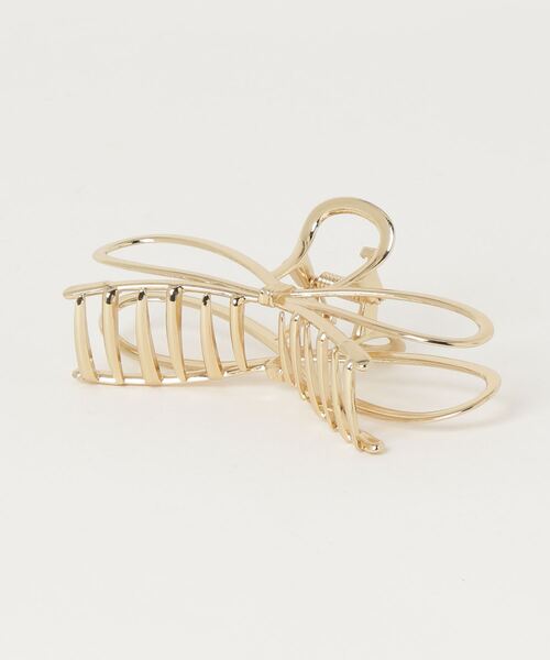 RUBY AND YOU（ルビーアンドユー）の「［select］メタルリボンヘアクリップ（バレッタ/ヘアクリップ・レディース・ゴールド/シルバー・FREE）」の6枚目の写真