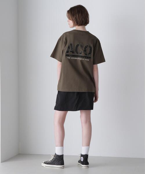AVIREX(アヴィレックス)の「《CROSSOVER》DENIM POCKET T-SHIRT / クロスオーバー デニム ポケット Tシャツ(Tシャツ/カットソー・レディース・オリーブ系/ホワイト/ブラック・F)」の22枚目の写真